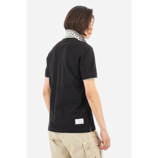 LA MARTINA MAN SS PIQUE POLO CCMP01 09999-BLACK