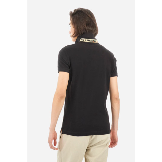 LA MARTINA MAN SS PIQUE POLO CCMP02 09999-BLACK