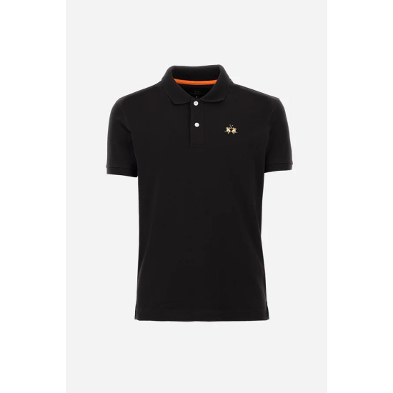 LA MARTINA MAN SS PIQUE POLO CCMP02 09999-BLACK