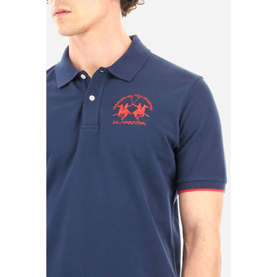 LA MARTINA MAN SS PIQUE POLO CCMP01 07017-NAVY 