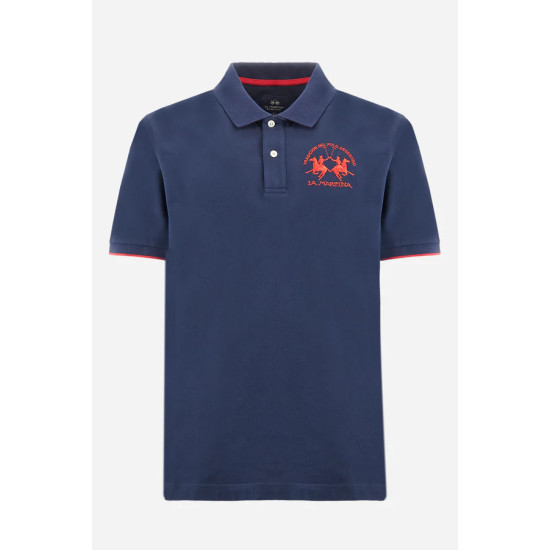 LA MARTINA MAN SS PIQUE POLO CCMP01 07017-NAVY 