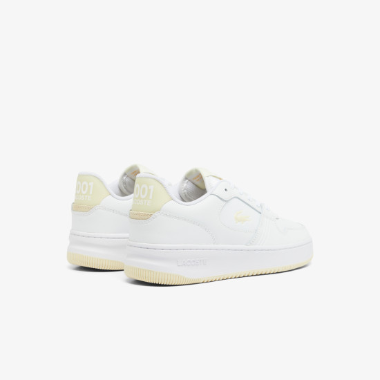 LACOSTE L001 SET COURT SNEAKERS 49SFA0045 2H8-WHT/LT YLW