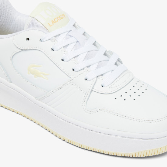 LACOSTE L001 SET COURT SNEAKERS 49SFA0045 2H8-WHT/LT YLW