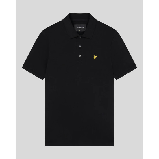 LYLE & SCOTT PLAIN POLO SHIRT SP400VOG Z865-JET BLACK
