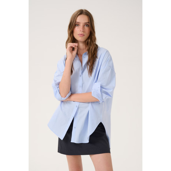 MY ESSENTIAL WARDROBE SUNNA BOXY SHIRT 10705021 153915-KENTUCKY BLUE 