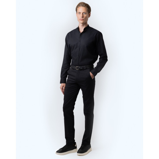 THE BOSTONIANS SATIN GABARDINE CHINOS 3CN07187963 B031BL-BLACK