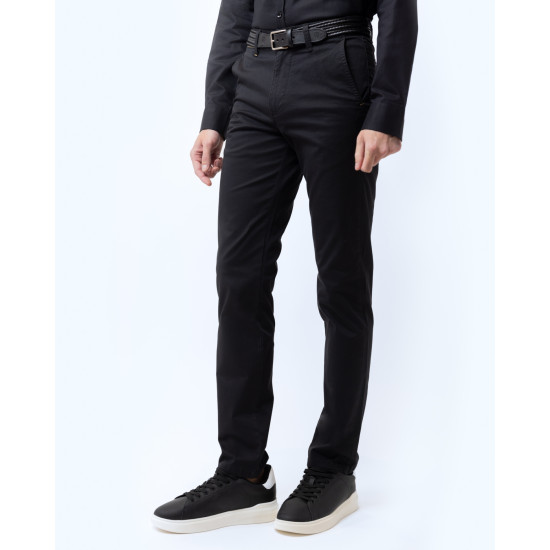 THE BOSTONIANS SATIN GABARDINE CHINOS 3CN07187963 B031BL-BLACK