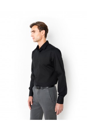 THE BOSTONIANS ΠΟΥΚΑΜΙΣΟ POPLINE 3ACP0606 B031BL-BLACK