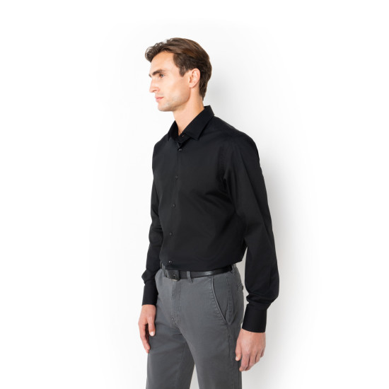 THE BOSTONIANS ΠΟΥΚΑΜΙΣΟ POPLINE 3ACP0606 B031BL-BLACK