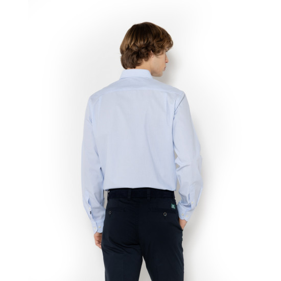 THE BOSTONIANS CHESTER POPLINE SHIRT 3ANCH8577 B176SK-SKY BLUE