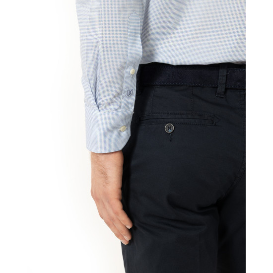 THE BOSTONIANS CHARLES POPLIN SHIRT 3ANP2405 B176SK-SKY BLUE