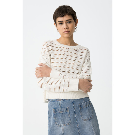 TIFFOSI EDEMA KNIT SWEATER 10058996 104-BEIGE