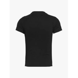 TOMMY JEANS TJW SLIM ESSENTIAL LOGO TEE EX DW0DW19447 BDS-BLACK