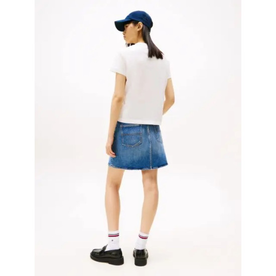 TOMMY JEANS TJW REG BADGE TEE DW0DW20153 YBL-ECRU