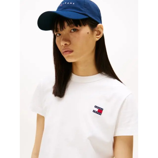 TOMMY JEANS TJW REG BADGE TEE DW0DW20153 YBL-ECRU