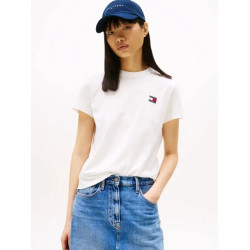 TOMMY JEANS TJW REG BADGE TEE DW0DW20153 YBL-ECRU