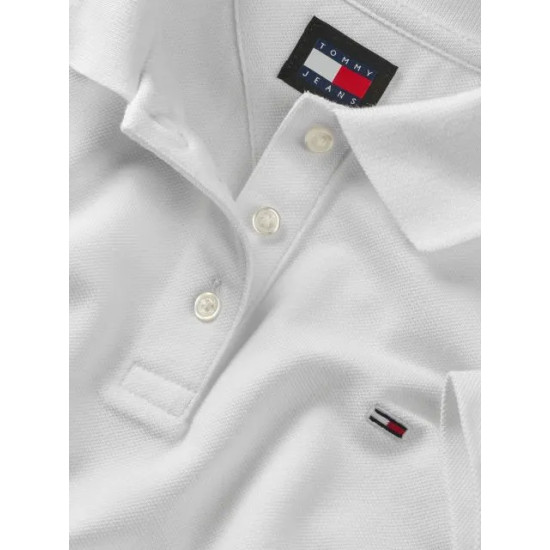 TOMMY JEANS TJW SLIM ESSENTIAL POLO SS DW0DW20160 YBL-ECRU