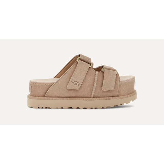 UGG GOLDENSTAR HI SLIDE SLIDES 1155458 00E6-SAND
