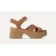 UGG NEW HEIGHTS ANKLE STRAP SANDAL 1167475 00KD-CHESTNUT