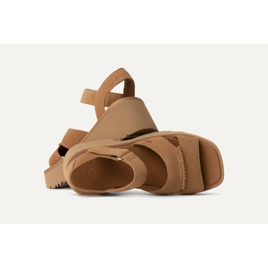 UGG NEW HEIGHTS ANKLE STRAP SANDAL 1167475 00KD-CHESTNUT
