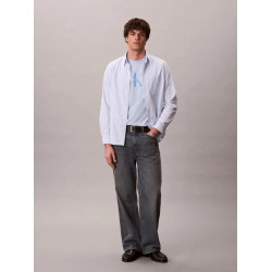 CALVIN KLEIN SS HERO MONOLOGO TEE 20s LV04RB862G C1O-BREEZY BLUE