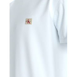 CALVIN KLEIN SS BADGE 30S JERSEY CLASSIC TEE LV04RC272G YAF-BRIGHT WHITE 