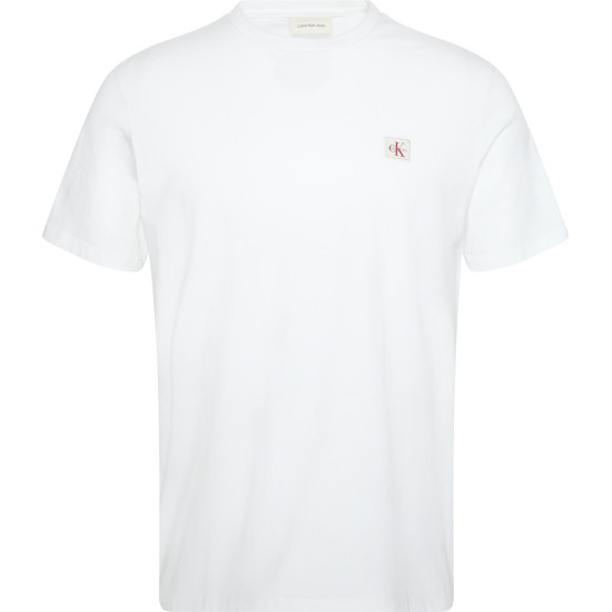 CALVIN KLEIN SS BADGE 30S JERSEY CLASSIC TEE LV04RC272G YAF-BRIGHT WHITE 