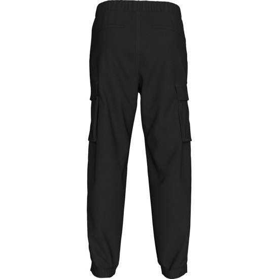 CALVIN KLEIN SKINNY ELASTIC TWILL CARGO PANTS LV04RD608G UB1-BLACK
