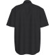 CALVIN KLEIN SS SOLID CAUSAL LINEN CLASSIC SHIRT LV04RF120G UB1-BLACK 