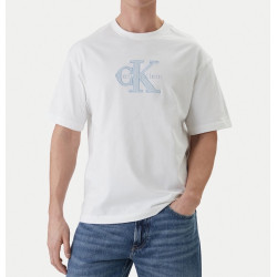 CALVIN KLEIN SS 16S ELEVATED MONOLOGO TEE LV04RF819G YAF-BRIGHT WHITE