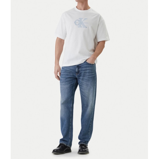 CALVIN KLEIN SS 16S ELEVATED MONOLOGO TEE LV04RF819G YAF-BRIGHT WHITE
