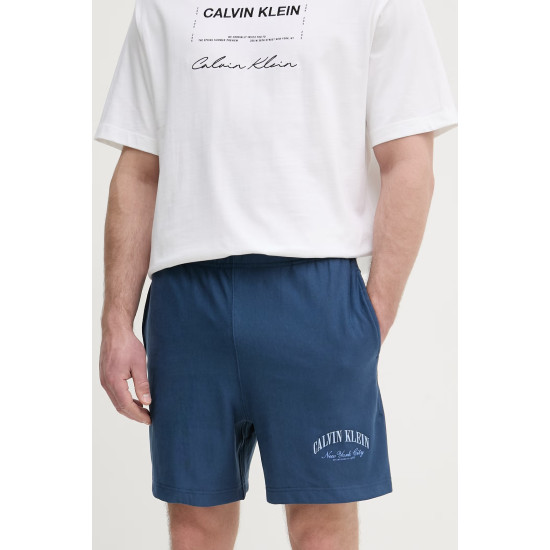 CALVIN KLEIN PREMIUM TERRY CALVIN COLLEGIAT SHORTS LV04RF275G CEC-DARK DENIM 