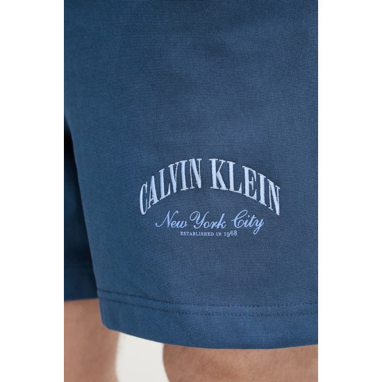 CALVIN KLEIN PREMIUM TERRY CALVIN COLLEGIAT SHORTS LV04RF275G CEC-DARK DENIM 