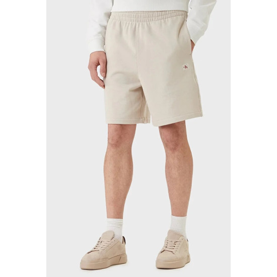 CALVIN KLEIN EU 350TERRY BADGE SHORT LV04RF282G 2JX-OATMEAL
