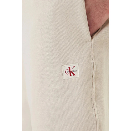 CALVIN KLEIN EU 350TERRY BADGE SHORT LV04RF282G 2JX-OATMEAL