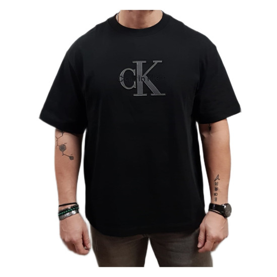 CALVIN KLEIN SS 16S ELEVATED MONOLOGO TEE LV04RF819G UB1-BLACK
