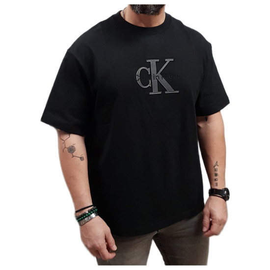 CALVIN KLEIN SS 16S ELEVATED MONOLOGO TEE LV04RF819G UB1-BLACK