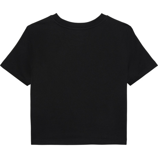 CALVIN KLEIN A - SS LOGO CROPPED TEE LV047AB213 UB1-BLACK
