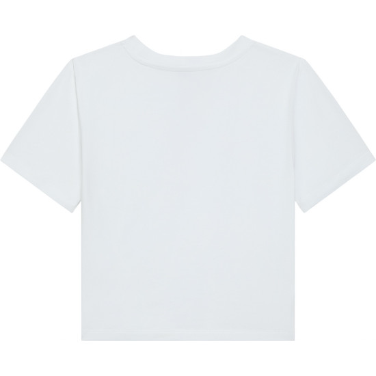 CALVIN KLEIN A - SS LOGO CROPPED TEE LV047AB213 YAF-BRIGHT WHITE