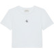 CALVIN KLEIN A - SS LOGO CROPPED TEE LV047AB213 YAF-BRIGHT WHITE