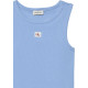 CALVIN KLEIN A - WVN LBL 2X2 CTTN LV047C201G C32-BLUE DESCENT