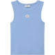 CALVIN KLEIN A - WVN LBL 2X2 CTTN LV047C201G C32-BLUE DESCENT