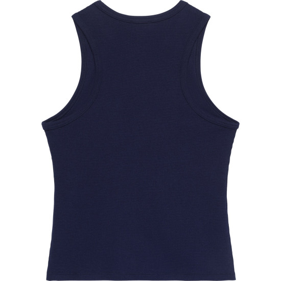 CALVIN KLEIN SL MONOGRAM PATCH WAFFLE RACER LV047F232G 9EI-EVENING BLUE 