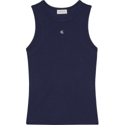 CALVIN KLEIN SL MONOGRAM PATCH WAFFLE RACER LV047F232G 9EI-EVENING BLUE 