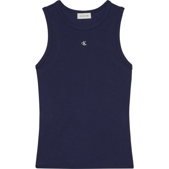 CALVIN KLEIN SL MONOGRAM PATCH WAFFLE RACER LV047F232G 9EI-EVENING BLUE 