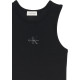 CALVIN KLEIN SL MONOLOGO BABY RIB TANK MIDI DRESS LV047F242G UB1-BLACK