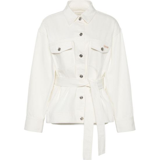 CALVIN KLEIN WHS CINCHED JACKET LV047F759G ASN-CHALK WHITE