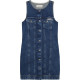 CALVIN KLEIN SS SOLID CAUSAL LINEN CLASSIC MINI DRESS LV047F761G 0LX-MADDEN BLUE 