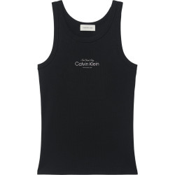 CALVIN KLEIN CONTOUR 2X2 RIB GRAPHIC TANK LV047F816G UB1-BLACK 