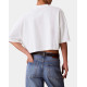 CALVIN KLEIN SS CROPPED BOXY HERITAGE CREST LV047F813G YAF-BRIGHT WHITE 